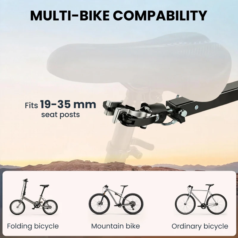 Soozier Bike Trailer with Foldable Storage Box and Lid, Quick Release Wheels, Reflective Stickers, Safety Flag