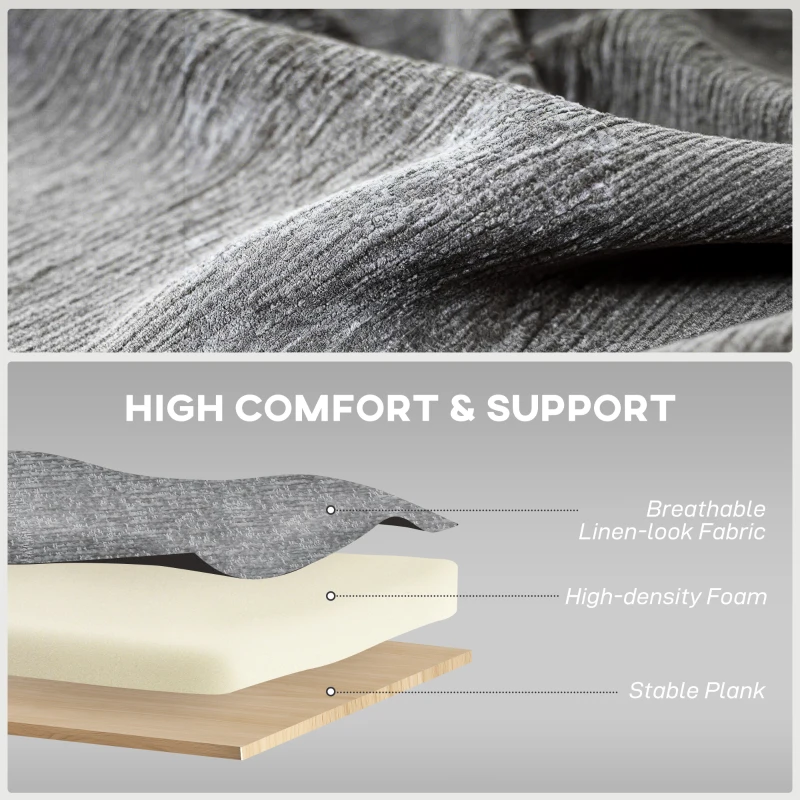 HOMCOM Power Recliner Chair, Linen-look Fabric Upholstered Recliner Chair with USB Ports, Footrest, Dark Grey