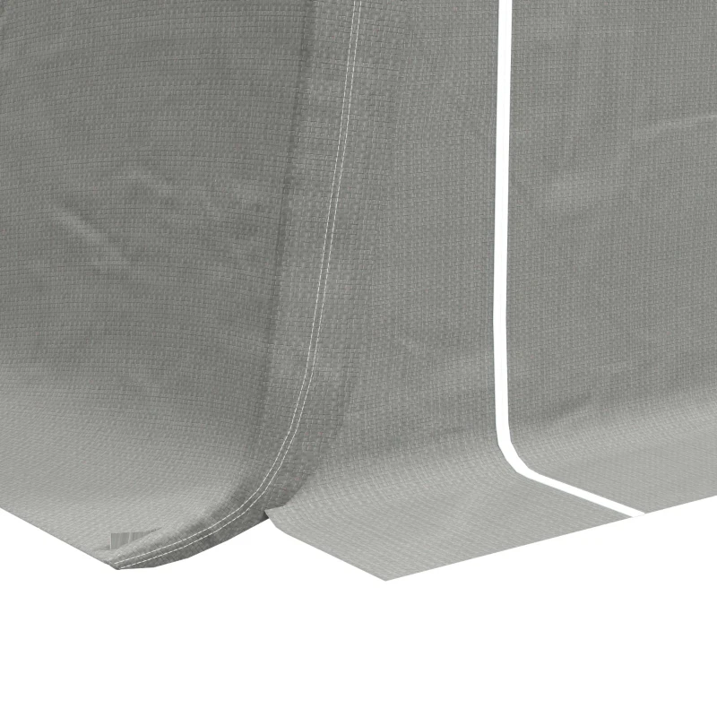 Outsunny 10' x 10' Outdoor Storage Tent, Heavy Duty and Waterproof Portable Shed for Bike, Motorcycle & Garden Tools, Light Grey