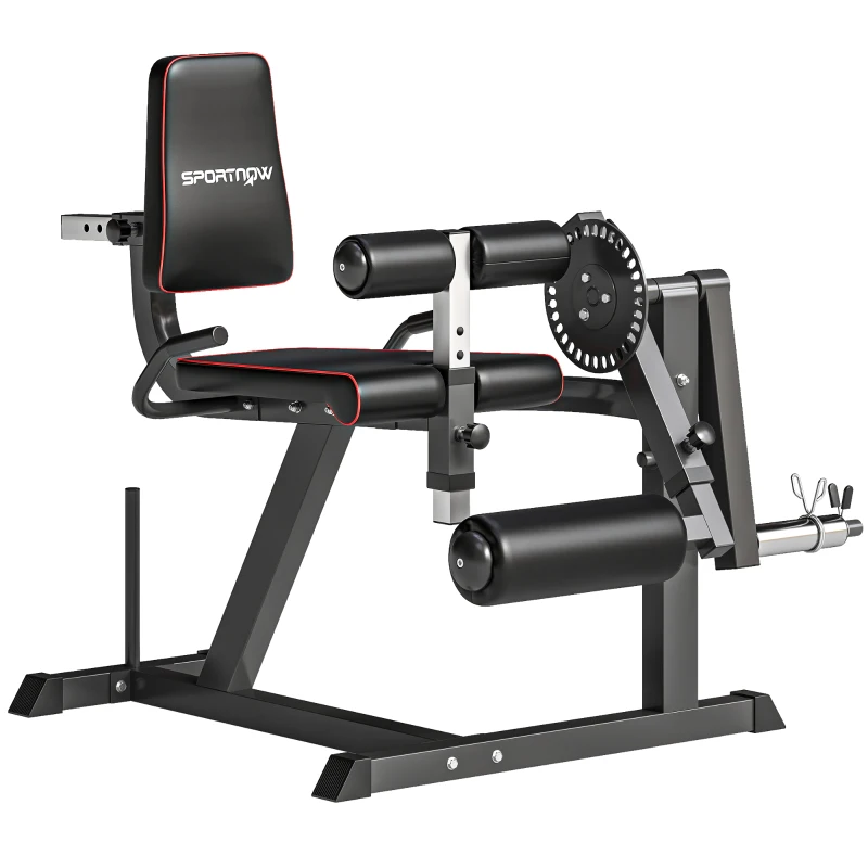 Soozier Seated Calf Raise Machine, Adjustable Leg Extension, and Curl Machine for Hip, Thigh and Lower Body Workout