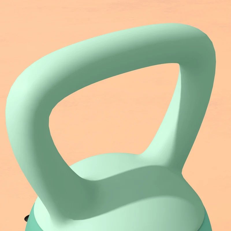 Soozier 22 lb Soft Kettlebell, Sand Filled Weight w/ Grip Handle, Kettlebell Weight for Full Body Workout, Green