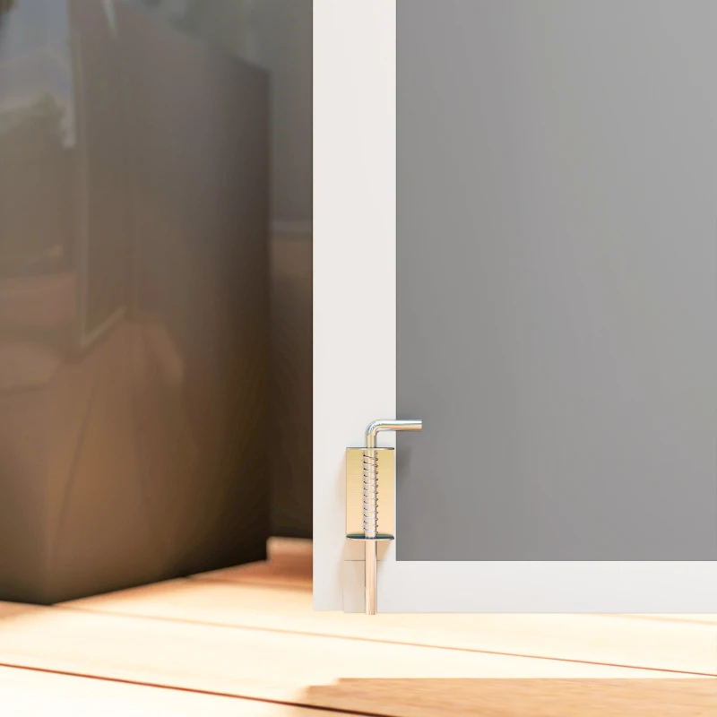 Outsunny 4.7 x 2.5FT Outdoor Horizontal Storage Shed, Lockable Trash Can Storage with Chain Lid, Gray(m-9)