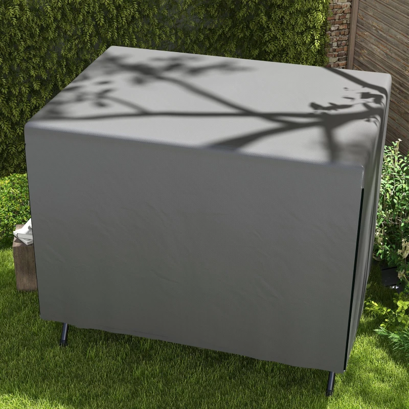 Outsunny 3-Seater Patio Swing Cover, Outdoor Garden Furniture Protection Hammock Glider Cover, Waterproof Dustproof Windproof, 85" x 61" x 59", Dark Grey