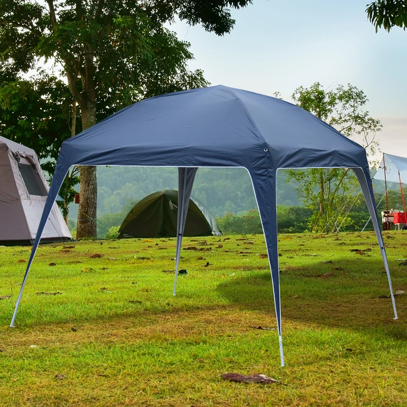 9.75x9.75ft Pop Up Canopy Tent Instant Sun Shelter Backyard Slant Legs w/ Carry Bag