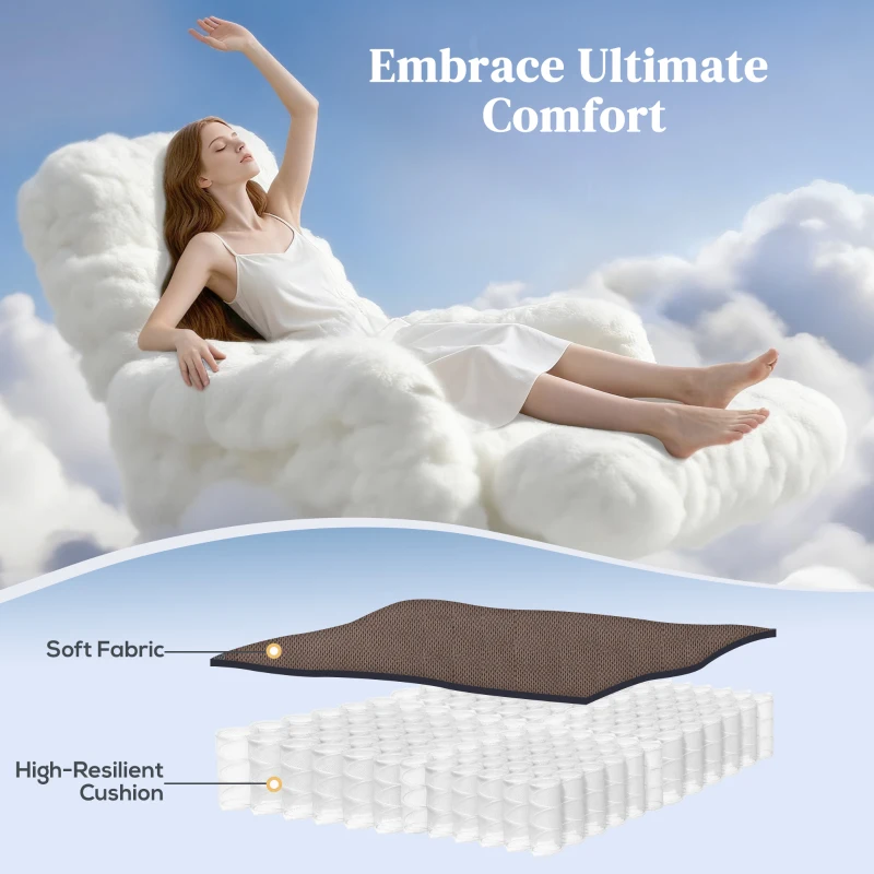 HOMCOM Overstuffed Power Lift Recliner Chair with Vibration Massage and Heat, Side Pockets, Pocket Spring, for Adults, Brown