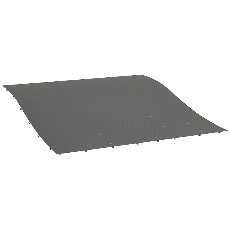 Pergola Canopy Replacement, Pergola Shade Cover for 10' x 10' Pergola (Outsunny 84C-038 Series), Dark Gray(m-11)