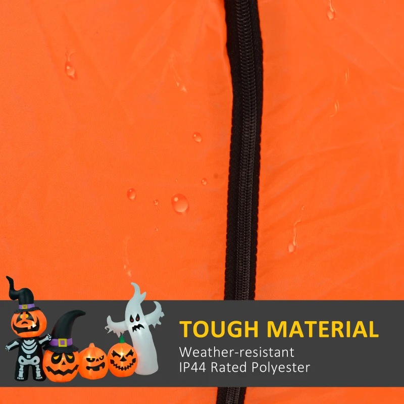 HOMCOM 7.5ft Inflatable Halloween Pumpkin Ghost Family, Blow Up LED  Display for Garden Indoor Outdoor