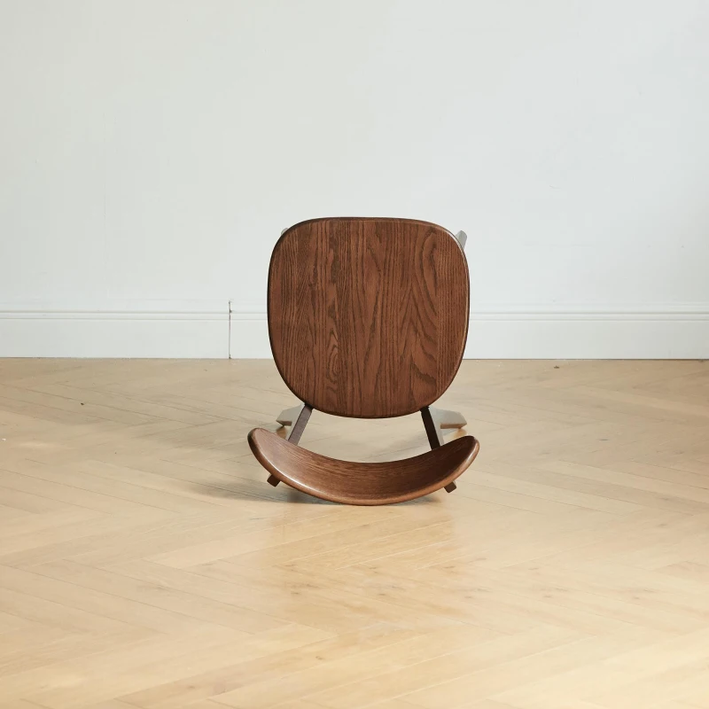 Set of 2 Dining Chairs with Curved Ergonomic Back, Comfortable Side Chairs with Wide Seat, 19.5″ L x 18.5″ W x 31.5″ H, Walnut