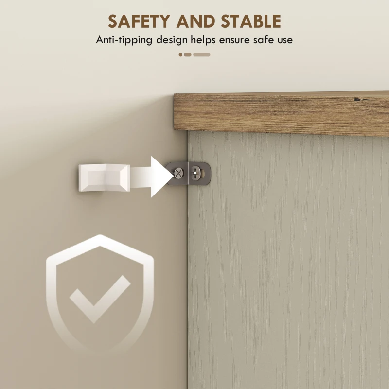 HOMCOM 69" Tall Farmhouse Kitchen Pantry Cabinet with 2 Doors, Drawer and Adjustable Shelves, Cream White