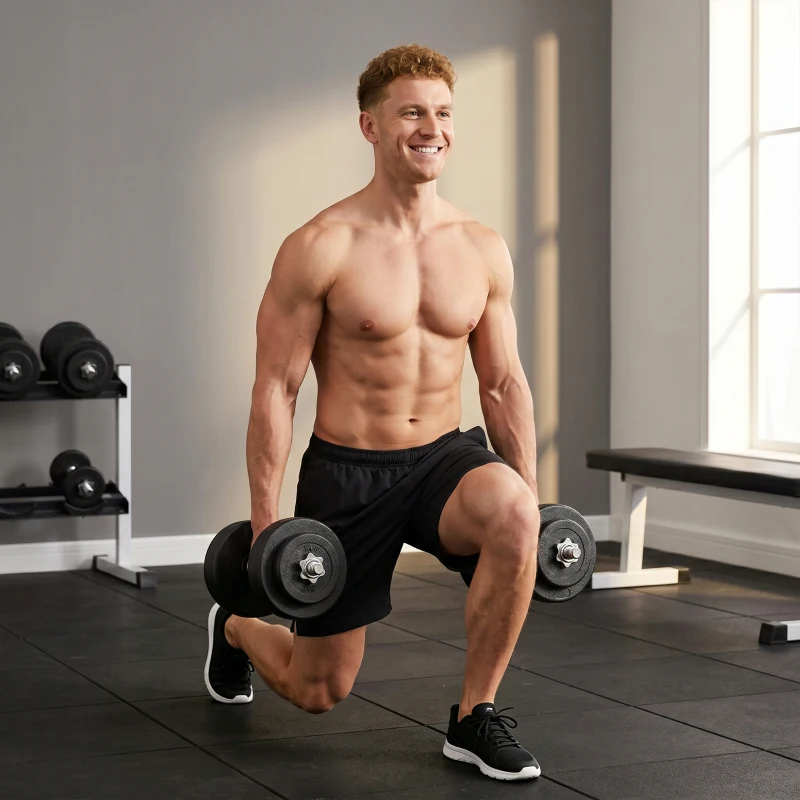 Soozier Adjustable 2 x 55lbs Weight Dumbbell Set for Weight Fitness Training Exercise Fitness Home Gym Equipment, Black (Pair)