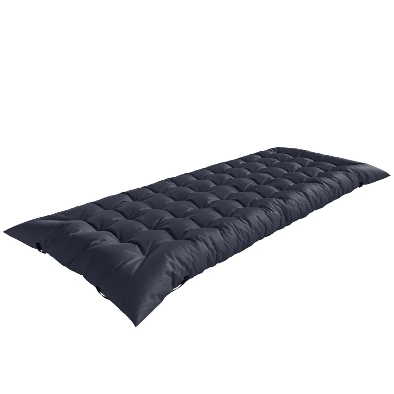 Outsunny Sleeping Mat, Camping Mat Pad with Elastic Straps, Dark Grey