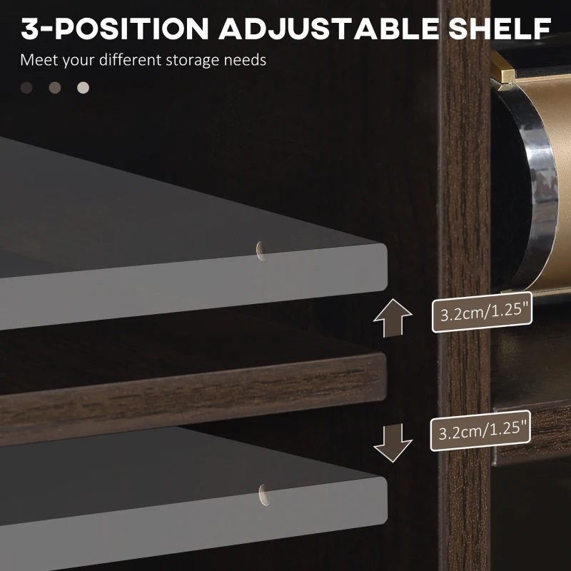 HOMCOM Fireplace TV Stand for TVs up to 60 inches, Wood TV Cabinet w/ Storage Doors or Living Room, Office, Coffee