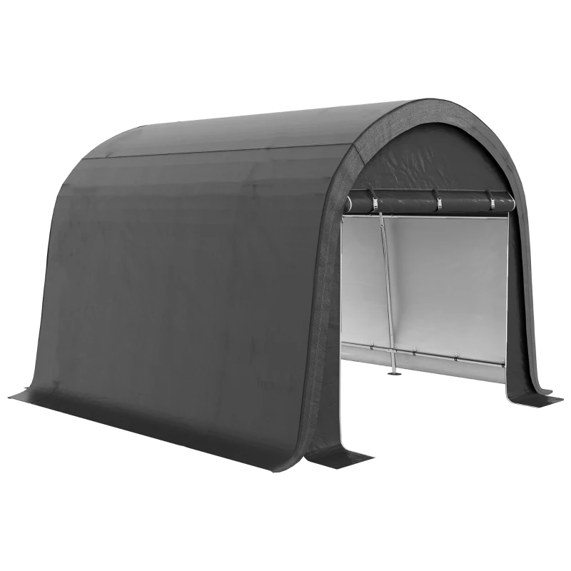 Outsunny 10' x 10' Outdoor Storage Tent, Heavy Duty and Waterproof Portable Shed for Bike, Motorcycle & Garden Tools