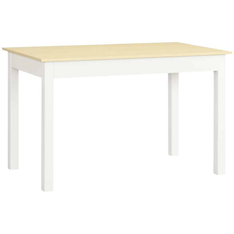 HOMCOM Kitchen Table, Dining Table for 4 to 6 People, 46.9" W x 27.6" D x 29.5" H, Oak