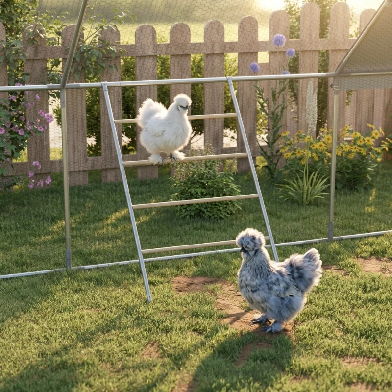 PawHut Chicken Roost for Coop, Jungle Gym Roosting Bar, 55" x 33.75"
