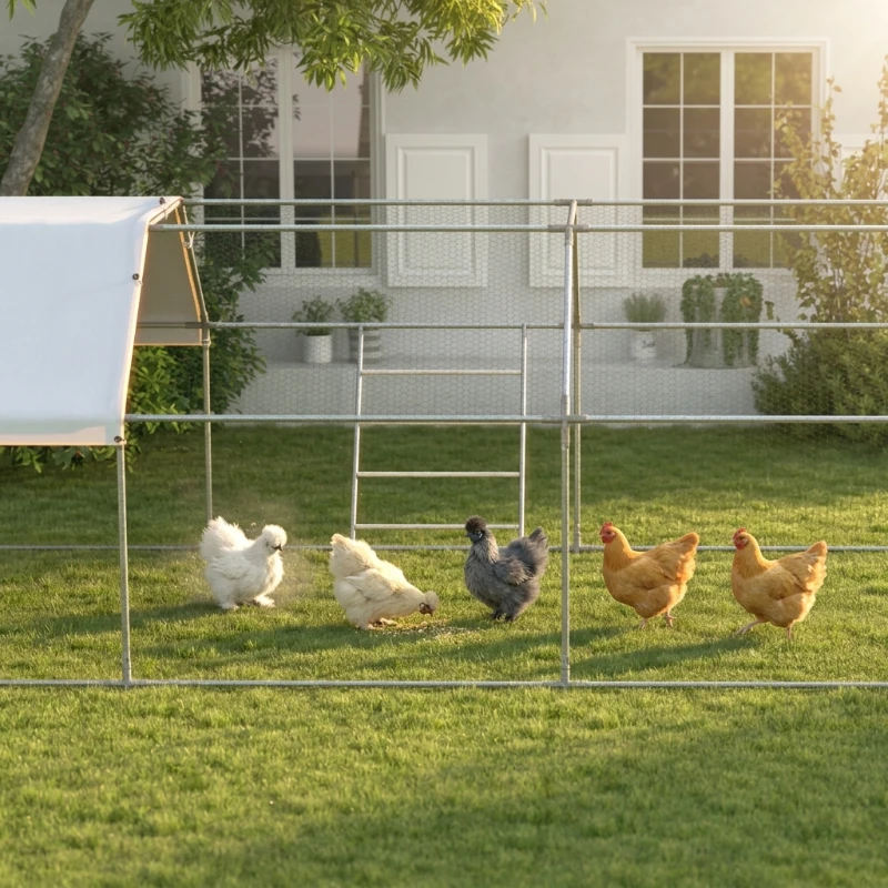 PawHut Chicken Roost for Coop, Jungle Gym Roosting Bar, 55" x 33.75"