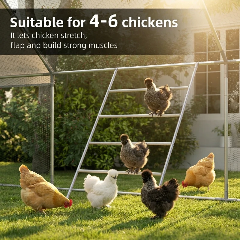PawHut Chicken Roost for Coop, Jungle Gym Roosting Bar, 55" x 33.75"