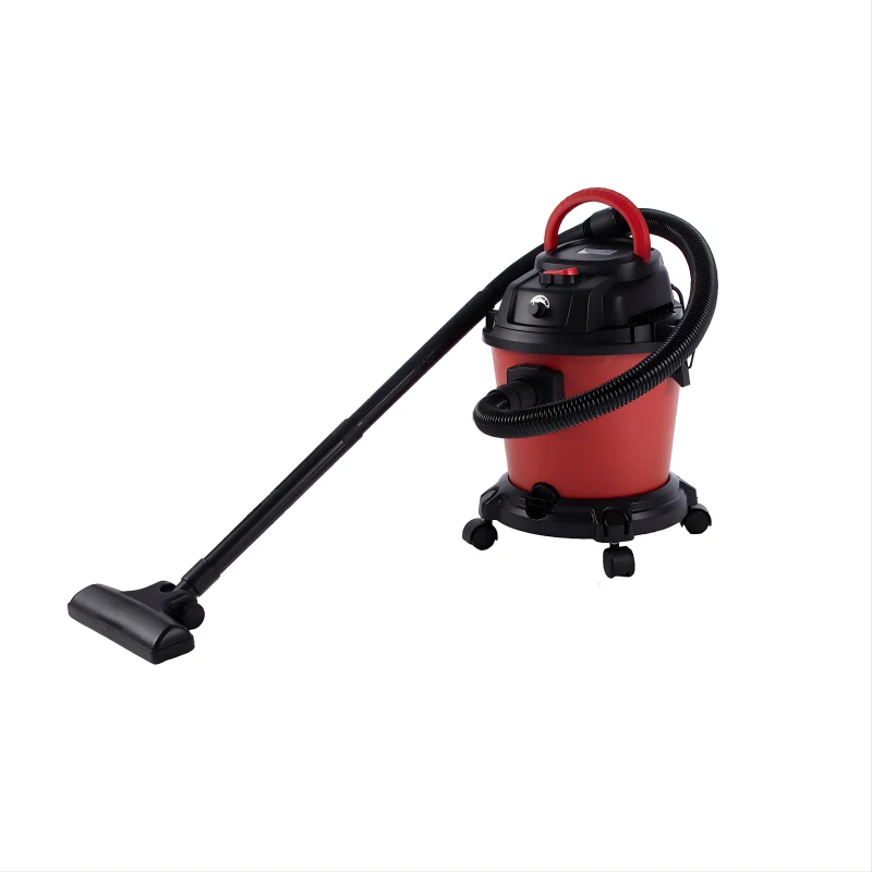 5-Gallon Wet/Dry Shop Vacuum with Stepless Speed Control, 3-In-1 Cleaner with Tower-Buckle Lock, 14″ L x 14″ W x 17.5″ H, Black+Red