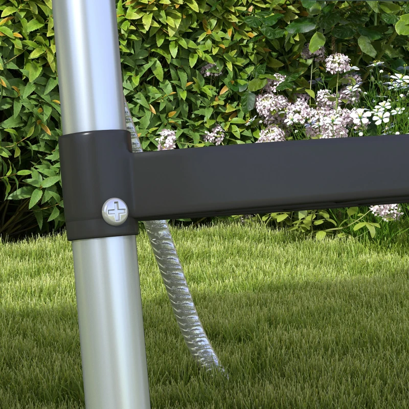 Soozier Trampoline Ladder Steel, 2/3 Steps Outdoor Trampoline Accessories, 43 Inch Length