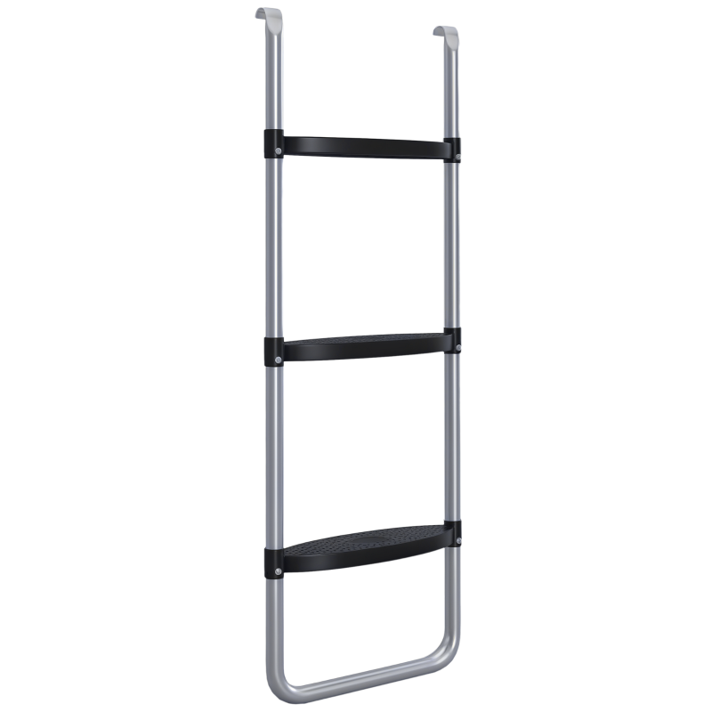 Soozier Trampoline Ladder Steel, 2/3 Steps Outdoor Trampoline Accessories, 38 Inch Length