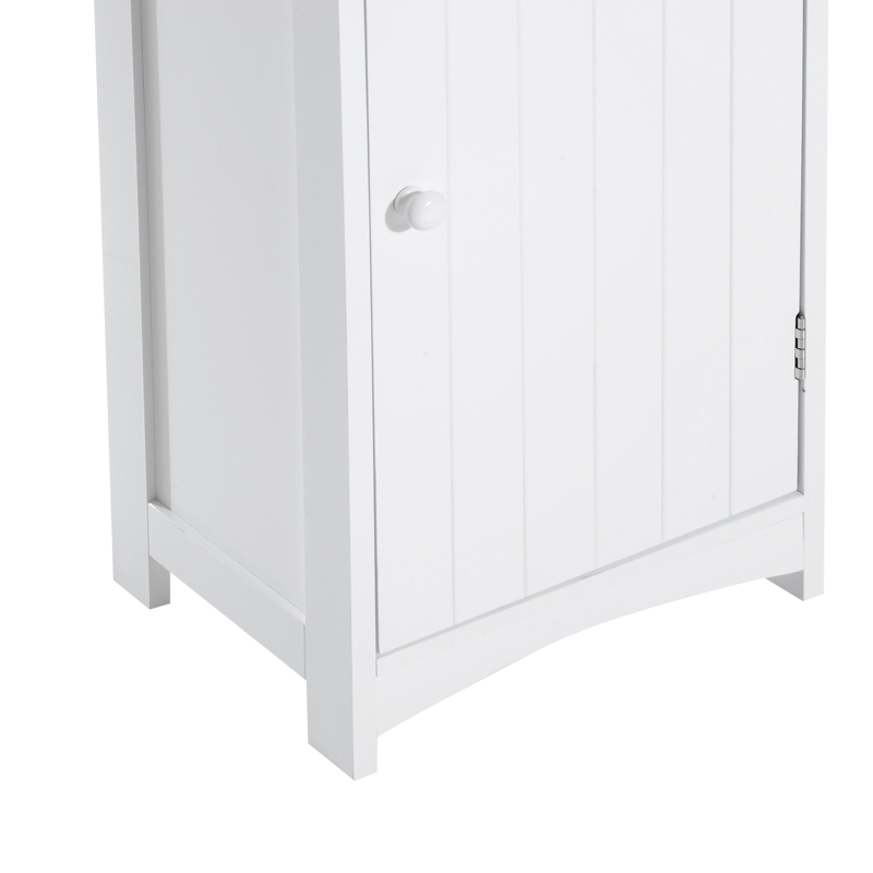 HOMCOM Tall Wooden Bathroom Cabinet Storage Organizer Kitchen Bedroom Decorative