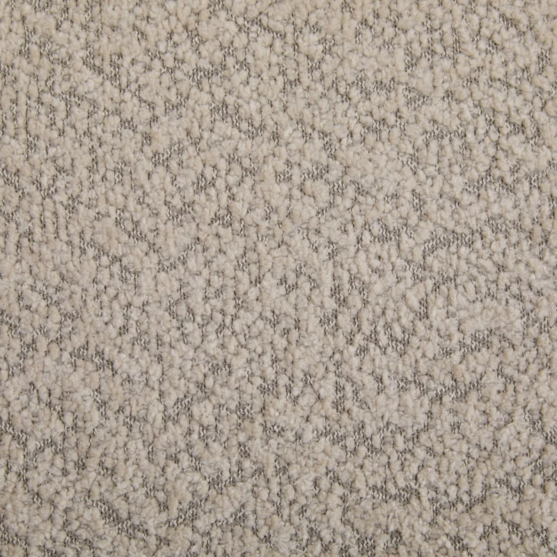 Bouclé Sherpa Sofa with Removable Seat Cushions and Spring Support, Upholstered Lounge Sofa with Wood Legs, 82.5'' L x 32'' W x 27'' H, Almond