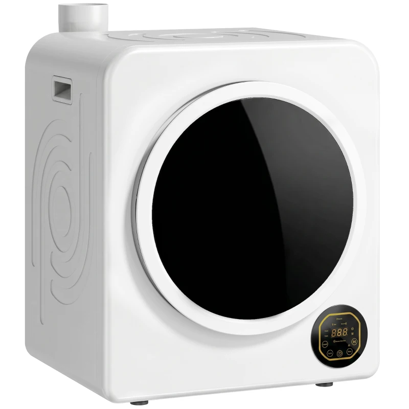 HOMCOM Clothes Dryer with 6 Drying Modes, Laundry Dryer with Stainless Steel Tub 18 lbs, White