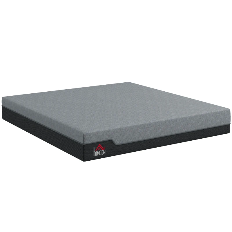 HOMCOM King Mattress, 12 Inch Memory Foam Mattress for Pressure Relief, Graphene Gel Cooling Copper Bed in a Box, Made in USA