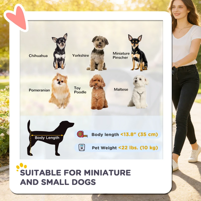 PawHut Pet Stroller for Dogs & Cats, Foldable Dog Stroller with Wheels, Reflective Strips, Brake, Pad and Basket, Coffee