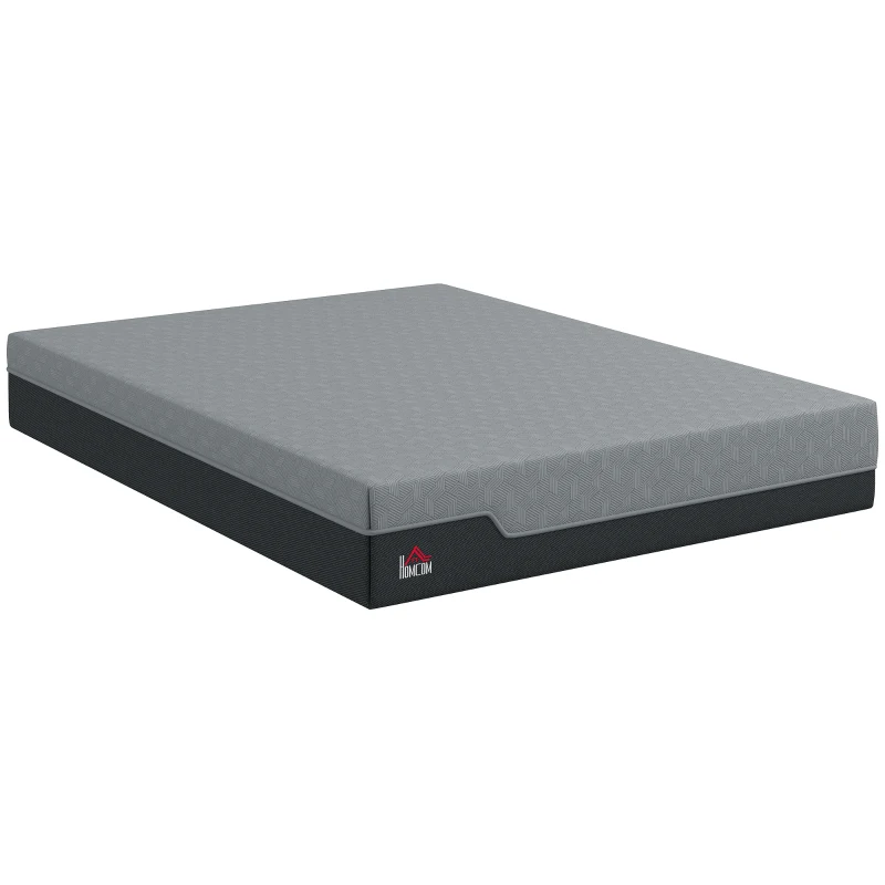 HOMCOM Queen Mattress, 12 Inch Memory Foam Mattress for Pressure Relief, Graphene Gel Cooling Copper Bed in a Box, Made in USA
