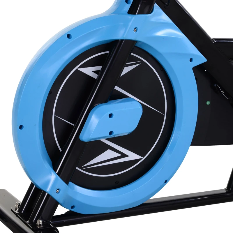 Soozier Stationary Exercise Bike, 13lbs Flywheel Belt Drive Training Bicycle, w/ Adjustable Resistance LCD Monitor