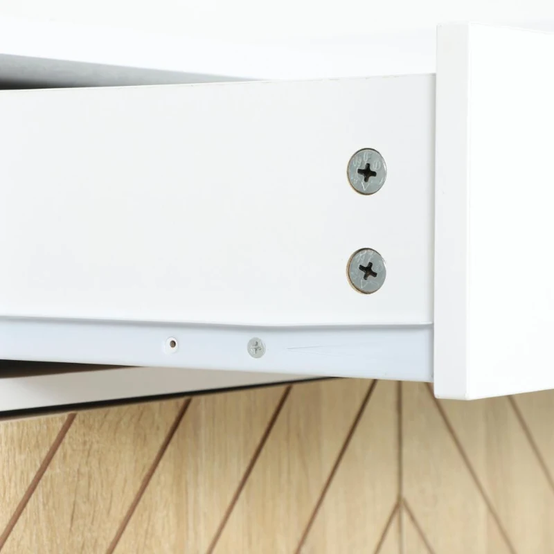 HOMCOM Shoe Cabinet for Entryway, Modern Shoe Storage Cabinet with Adjustable Shelves and Drawer for 12 Pairs, White