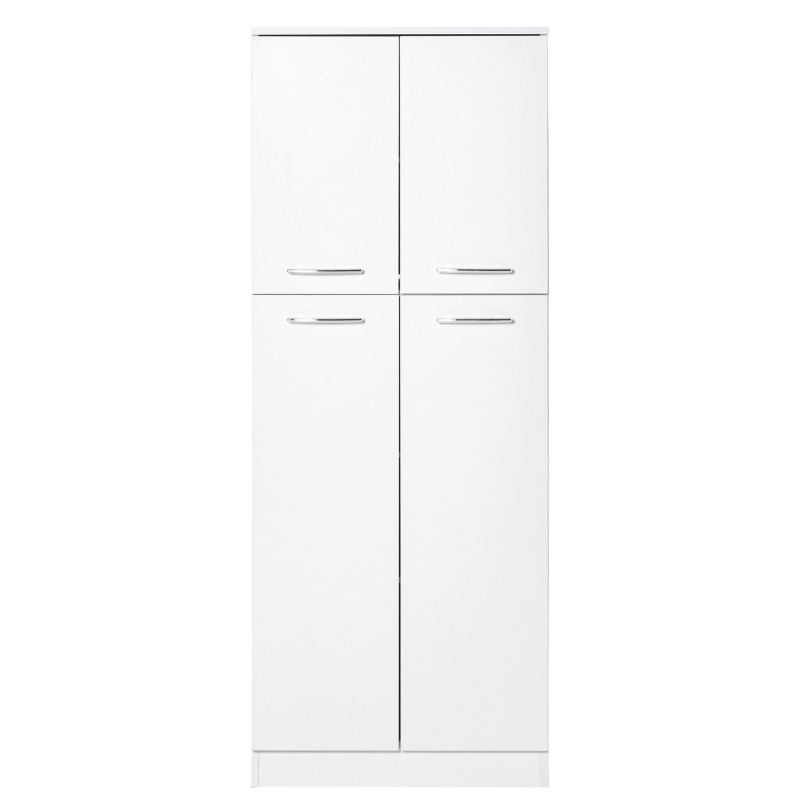 HOMCOM 61" Pantry Cabinet, Kitchen Pantry Storage Cabinet with 2 Doors and Adjustable Shelves, Freestanding Storage Cabinet