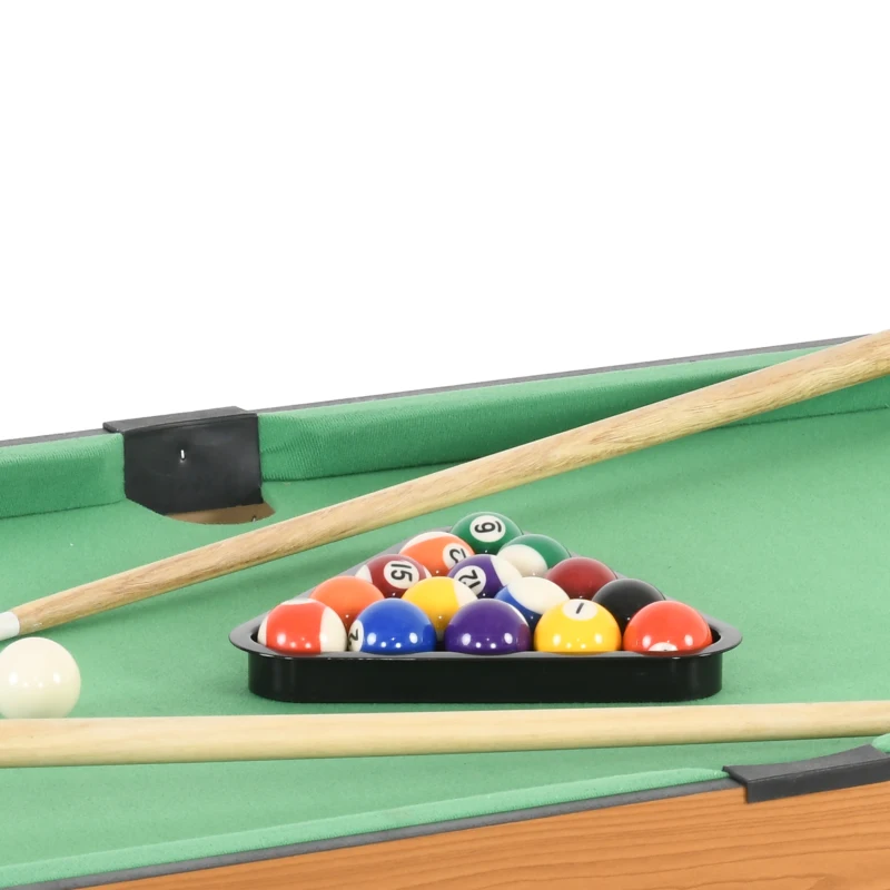 Soozier 43'' 4-in-1 Multi-Gaming Table, Tabletop Billiards Hockey Table Tennis Foosball Game, Easy Set up for Whole Family