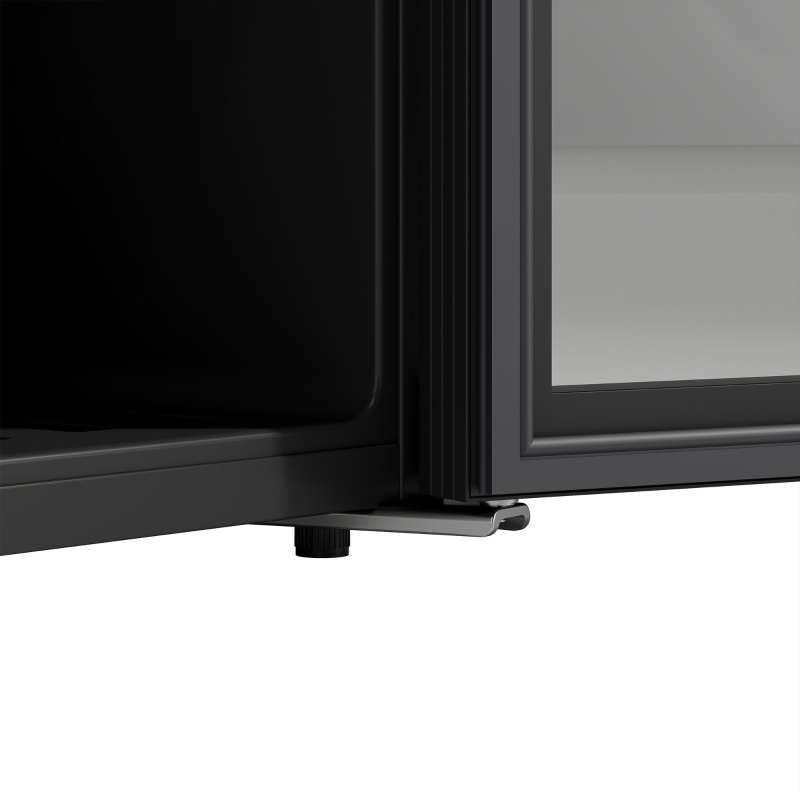 HOMCOM 3.2 Cu.Ft Beverage Refrigerator, 139 Can Beverage Fridge Cooler with Double-Layer Glass Door