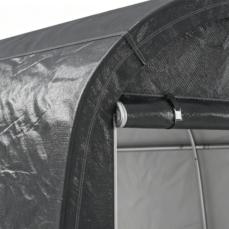 Outsunny 10' x 10' Outdoor Storage Tent, Heavy Duty and Waterproof Portable Shed for Bike, Motorcycle & Garden Tools