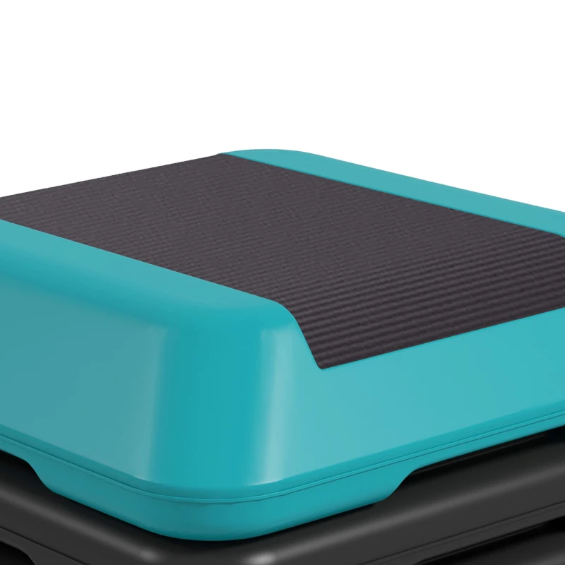 Soozier 5-Level Height Adjustable Stepper, Aerobic Exercise Step Platform, 4" 6" 8" 10" 12", Blue