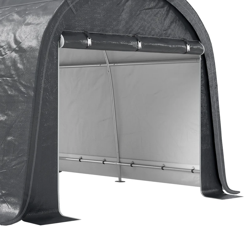 Outsunny 10' x 10' Outdoor Storage Tent, Heavy Duty and Waterproof Portable Shed for Bike, Motorcycle & Garden Tools