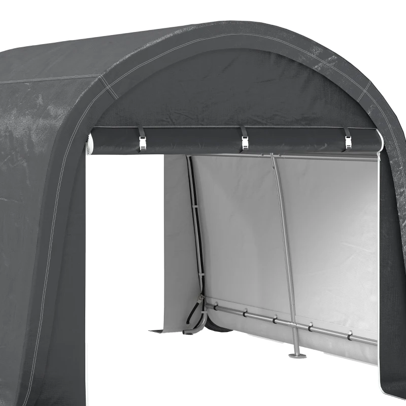 Outsunny 10' x 10' Outdoor Storage Tent, Heavy Duty and Waterproof Portable Shed for Bike, Motorcycle & Garden Tools