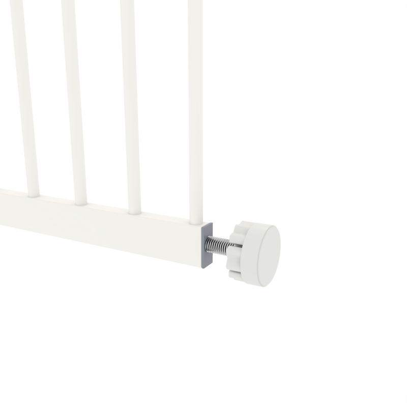 PawHut 30 Inch Tall Pet Gate with Door Dog Gate and Barrier Indoor for Stairs Includes 7", 8", 12" Extensions Kit