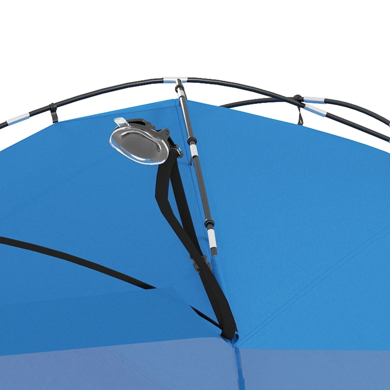 Outsunny Car Awning Camping Tailgate Tent for SUV, 3000mm Waterproof Car Side Awning with Carry Bag, Light Blue