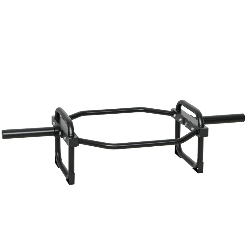Soozier Trap Bar, Olympic Deadlifting Bar, 2" Hex Barbell Bar for Deadlifts and Shrugs, 660 lbs Capacity, Black