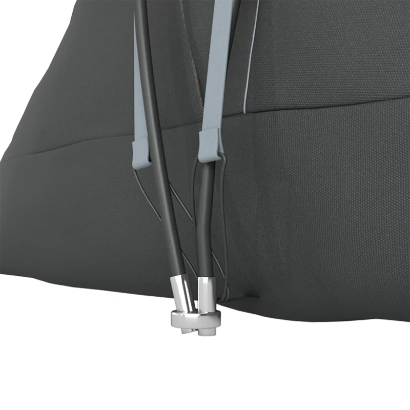 Outsunny 5-6 Person Family Tent, Outdoor Camping Tent with Lighting Hook, Carrying Bag for Camping, Hiking and Travelling, Cream