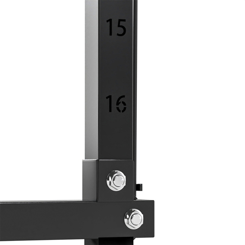Soozier Wall Mount Cable Station, 16 Positions Adjustable Pulley Machine, Cable Crossover Machine with Lat Pulldown Bar