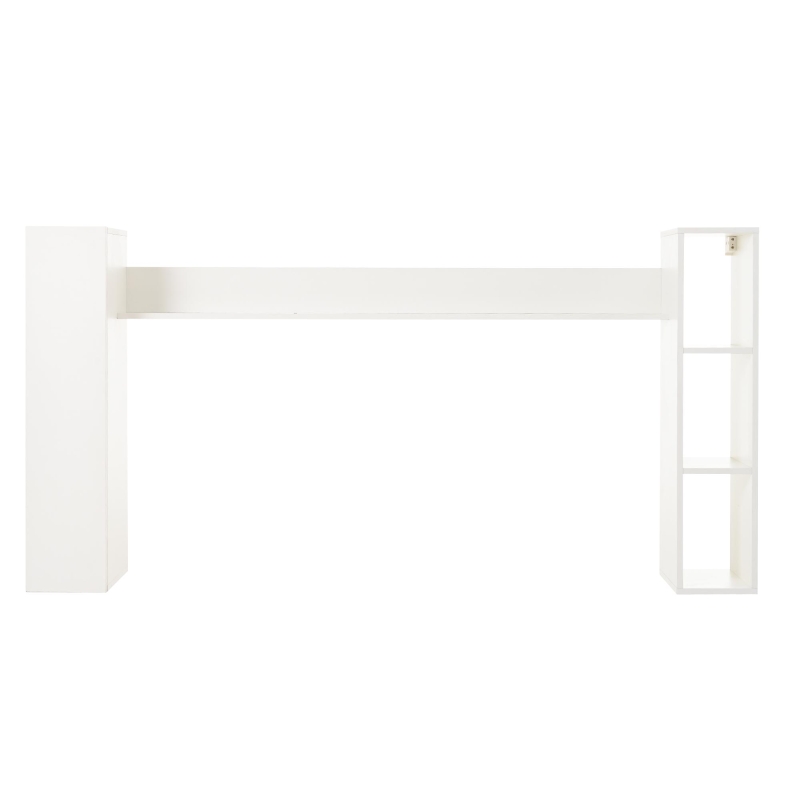 Stylish TV Wall Unit Set for TVs up to 80 Inches with Display Cabinets, Spacious Media TV Cabinet Set with 3 Doors, 71" L x 13.5" W x 48.5" H, White