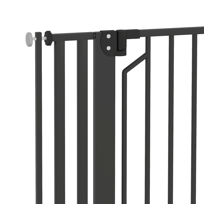 PawHut 63" Extra Tall Pet Gate 30-41" Wide Adjustable Baby Gate Pressure Mounted for Doorways, Hallways, Stairs