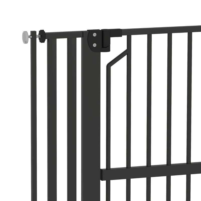 PawHut 55" Extra Tall Pet Gate 30-41" Wide Adjustable Baby Gate Pressure Mounted for Doorways, Hallways, Stairs