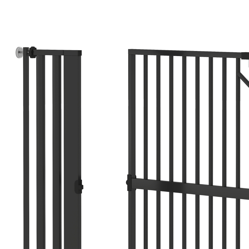 PawHut 55" Extra Tall Pet Gate 30-41" Wide Adjustable Baby Gate Pressure Mounted for Doorways, Hallways, Stairs