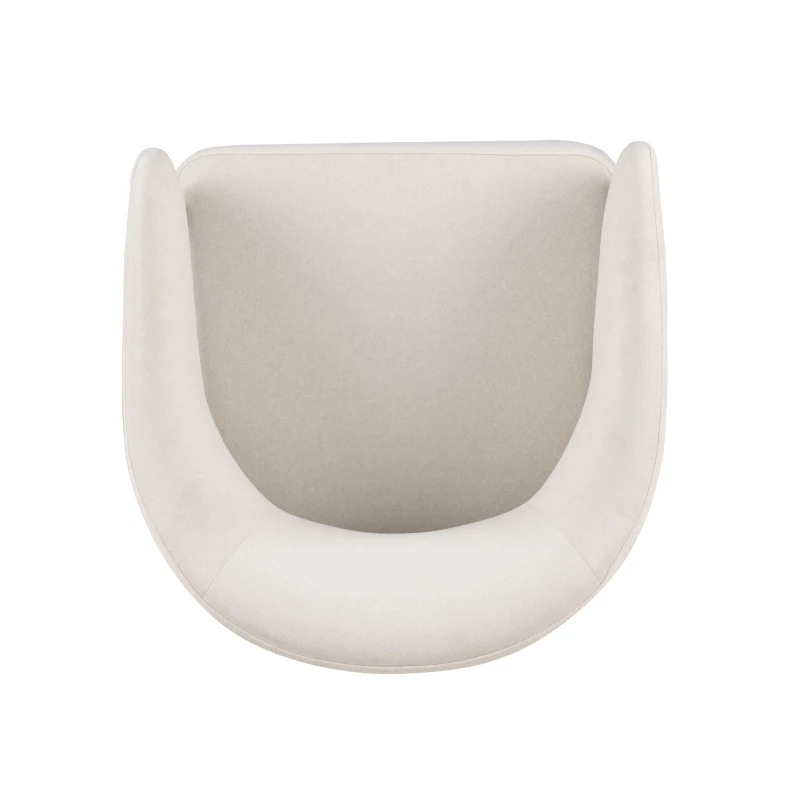 2-Piece Fabric Upholstered Kitchen Side Chairs with Curved Back, Modern Dining Chairs with High-Density Foam, 22.5'' L x 24'' W x 30.5'' H, Beige