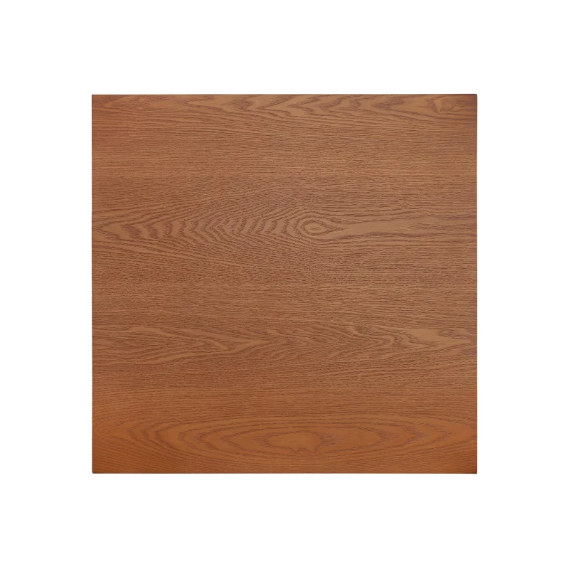 Solid Wood End Table with Sturdy Solid Wood Construction, Bedside Accent Table with Non-Slip Feet, 23.5'' L x 23.5'' W x 20.5'' H, Walnut